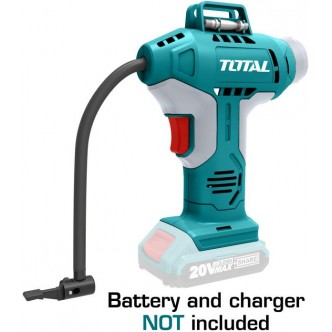 TOTAL - Compresor aer - 150PSI/10Bar - Li-Ion - 20V (NU include acumulator si incarcator)