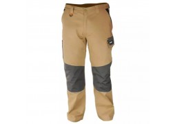 Pantaloni de protectie marime M/50, bumbac+elastan, greutate 270g/m2