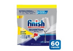 Detergent capsule pentru masina de spalat vase Finish Quantum All in 1 Lemon, 60 spalari