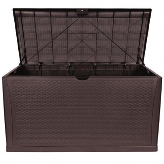 Cutie de depozitare pentru gradina TM-SBR46H TOUGH MASTER 460L, 120x61x63cm, maro inchis