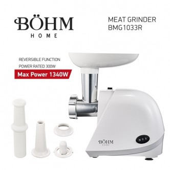 Masina de tocat carne electrica BÖHM BMG1033R, 1,5 Kg/min, 300-1340 W