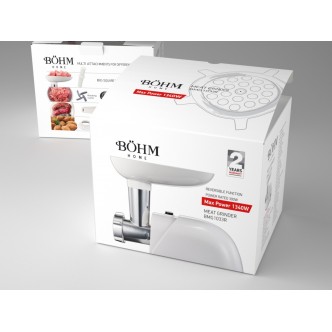 Masina de tocat carne electrica BÖHM BMG1033R, 1,5 Kg/min, 300-1340 W